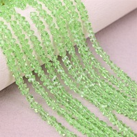 Commande minimum : Perles en verre cristal multicolores de 3 mm pour accessoires DIY, bracelets, colliers, boucles d'oreilles et breloques