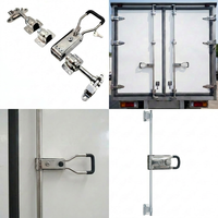 Pièces de serrure en acier inoxydable pour porte arrière de fourgon frigorifique avec poignée triangulaire
