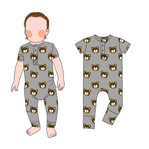 Mono de Manga Corta Little Glow para Niños Pequeños, Estilos de Primavera y <span class=keywords><strong>Verano</strong></span> para Bebés, Ropa de Tela Cómoda con Estampado Personalizado - Product Image 4