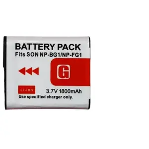 Pour <span class=keywords><strong>Sony</strong></span> <span class=keywords><strong>CyberShot</strong></span> <span class=keywords><strong>appareil</strong></span> <span class=keywords><strong>photo</strong></span> numérique batterie NP-BG1 3.7V 1800mAh pour DSC-W30 W35 W50 W55 W80 W70 WX1 WX10 HX9V H10 H20 H50 H55 - Product Image 6