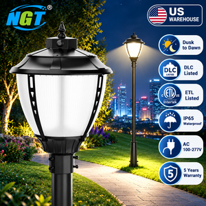 Lampadaire LED de jardin extérieur de style européen antique 200W 30000LM IP65 en aluminium étanche, lampes sur poteaux modernes, entrepôt américain - Product Image 1