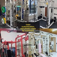 Rack de squat commercial pliable de type cadre, banc de musculation Hummer, équipement de gym multifonctionnel pour l'haltérophilie