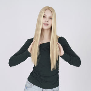 Perruque Lace Front en cheveux humains pour femmes blanches # RH9/613 - Product Image 6