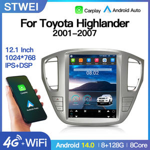 Autoradio STWEI avec écran Tesla de 12,1 pouces pour Toyota Highlander 2001-2007 Kluger 2003 Android 14 GPS Multimédia Vidéo CarPlay - Product Image 2