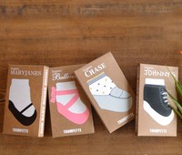 Manchons d'emballage en papier en gros, personnalisés, imprimés, écologiques, en papier kraft recyclé, bandeaux d'étiquetage, manchons d'emballage pour chaussettes