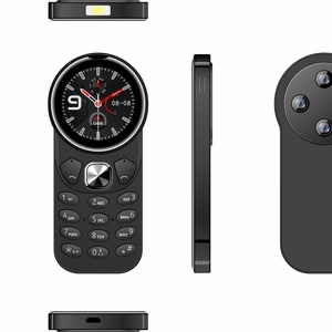 โทรศัพท์มือถือแบบปุ่มกดสีสันสดใส หน้าจอทรงกลม 1.39 นิ้ว รองรับ 2 ซิมการ์ด 2G  ขายส่งจากโรงงาน รองรับหลายภาษา - Product Image 1