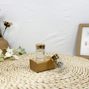 Bouteilles en verre tubulaires transparentes en verre borosilicaté de 30ml avec bouchon à vis en aluminium - Product Image 4