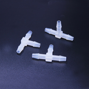 Ptf1604c ข้อต่อท่อพลาสติกชนิด T ขนาด 6.4 มม. เชื่อมต่อเร็ว สำหรับใช้กับน้ำ ลม น้ำเกลือ ผลิตด้วยวิธีฉีดขึ้นรูปใสเหมือนคริสตัล - Product Image 2
