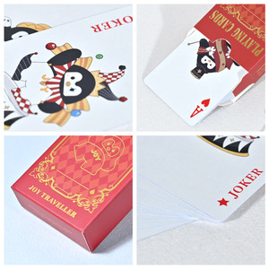 Cartas de juego personalizadas Xinzhiguang de 50x100 mm, delgadas, con esquinas redondeadas y estampado en lámina dorada para el juego Guandan - Product Image 4