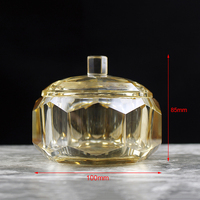 Bocaux à épices en verre doré, Souvenirs de mariage, de luxe, pots de bonbons, pot de sucre, 1 pièce