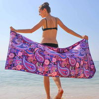 Serviette de plage en microfibre 80x160cm, séchage rapide, anti-sable, grande serviette de sport et de piscine, logo personnalisé imprimé, écologique, toutes saisons