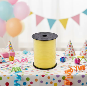 Party Love Premium Quality Matte Yellow Round Tape 500m For Decorative Balloon for Creative and Decorative Use - Product Image 3