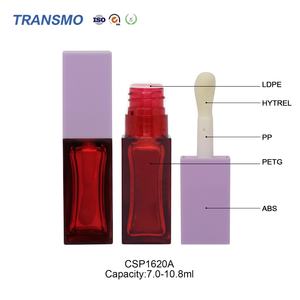 Emballage unique pour gloss à lèvres carré, 7,0-10,8 ml, applicateur à brosse, tubes de gloss à lèvres, conteneur pour rouge à lèvres liquide, pour cosmétiques - Product Image 3