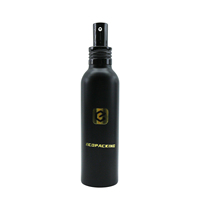 Emballage liquide de shampooing de savon cosmétique Bouteille de pulvérisation à gâchette en aluminium Noir Argent 30ml 50ml 100ml 200ml 500ml Tailles pour lotion