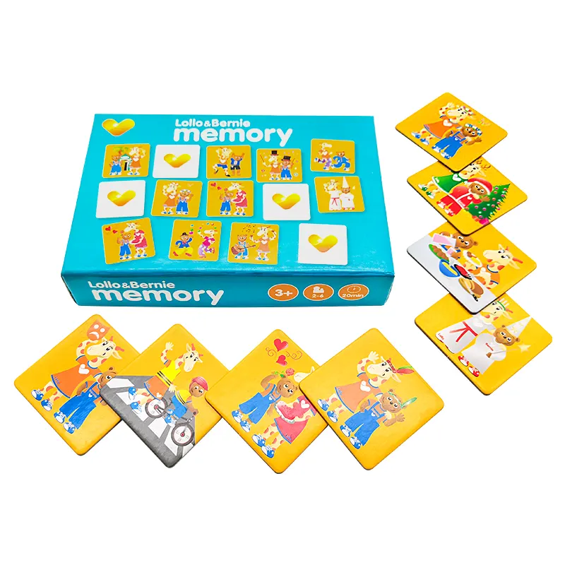 環境にやさしい紙の子供キッズメモリーマッチングカスタム印刷カードゲームメーカー