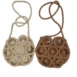 Nouveau Sac de Plage Tressé de Loisirs et de Vacances, Sacs de Créateur, Sac à Bandoulière en Paille au Crochet à Motif Treillis, Prêt à Expédier, Commande Mixte en Gros - Product Image 2