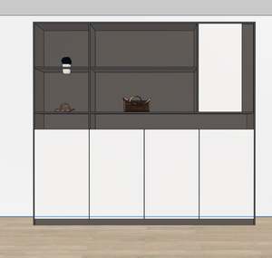 Armoires de classement en bois MDF modernes de luxe, bibliothèque multifonctionnelle, grande capacité pour la maison, la chambre à coucher, l'appartement, le bureau, l'hôpital - Product Image 2