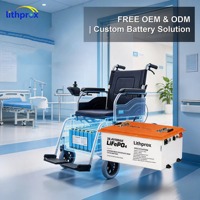 Batterie de scooter électrique au phosphate de fer et de lithium de qualité A 38,4 V 100 Ah, résistante aux vibrations, installation facile pour tricycle électrique