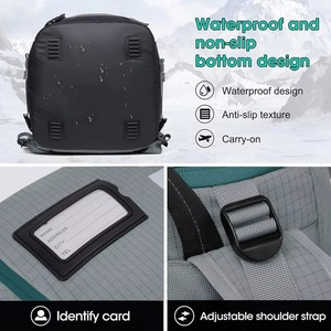Échantillon gratuit – Ensemble de sacs de voyage pour équipement de ski deux pièces avec logo personnalisé, longueur réglable pour l'extérieur et la salle de sport – Fabriqué en polyester durable - Product Image 2