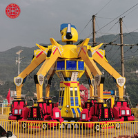 Açık oyun alanı heyecan verici yenilmez kral Kong adam eğlence parkı binmek için Robot Transformers satılık binmek
