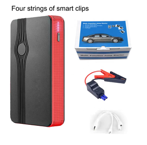 Xách tay 12V 600A xe màu đỏ Pin nhảy khởi động công suất cao khẩn cấp cung cấp điện cho xe ô tô xe tải xe máy LED ánh sáng 10000mAh - Product Image 3