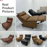 Canapé inclinable moderne de luxe sans accoudoirs, fonctionnel, pour hôtel, bureau, salon, fauteuil inclinable électrique en cuir