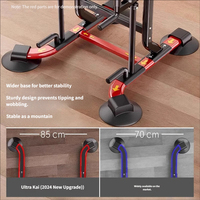 Torre de Ejercicios Multifuncional de Acero Inoxidable con Barra de Dominadas y Ventosas para Entrenamiento de Fuerza en Casa
