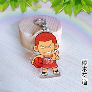 Portachiavi in Acrilico Anime Slam Dunk, Ciondoli Akagi Hanamichi, Sakuragi, Rukawa, <span class=keywords><strong>Miyagi</strong></span>, Mitsui, Giocattoli Cartoon, Regalo per Fan - Product Image 3