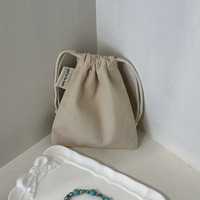 Pochette à cordon en coton éco-muslin biodégradable de haute qualité avec logo personnalisé