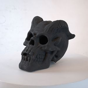 DB matériaux réfractaires Halloween vacances fournitures ignifuge imité crânes humains bûche de gaz pour NG LP cheminée en bois foyer - Product Image 2