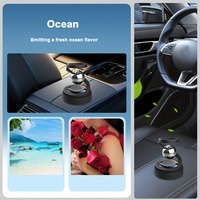 Accessoire de parfum de voiture de haute qualité avec énergie solaire et système de diffusion d'aromathérapie rotatif