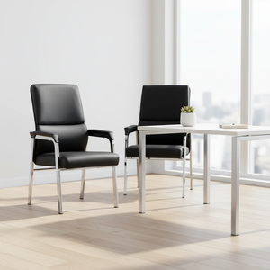 <span class=keywords><strong>Chaise</strong></span> de bureau ergonomique robuste avec cadre métallique extra résistant, siège large en cuir, capacité de 400 lb, <span class=keywords><strong>chaise</strong></span> pour personnes obèses, sans roulettes - Product Image 1