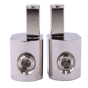 1/0 đo để 4 đo dây giảm tốc 2 cái âm thanh xe hơi điện/mặt đất amp đầu vào giảm tốc Bộ chuyển đổi đồng thau với mạ niken - Product Image 1