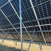 Modules de panneaux solaires PERC demi-cellules bifaciaux double vitrage tout noir 555-580W