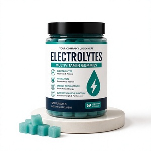 Electrolyte Multivitamin Herbal Health Natural Energy-Providing <b>Gummy</b> <b>Candy</b> 60 Count Adult Supplement Certified Custom Brand OEM - Product Image 1