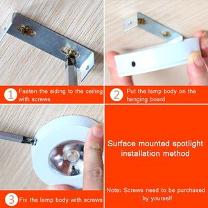 Faretto LED Ultrasottile a <span class=keywords><strong>Montaggio</strong></span> Superficiale, Luce da Soffitto Antiriflesso per Corridoi Interni, Ingressi, Balconi e Spogliatoi - Product Image 6