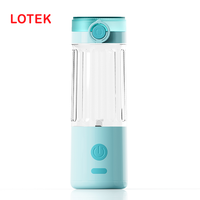 Blender portable, bouteille, rechargeable par USB, 500 ml, 6 lames, mixeur à fruits, mini presse-agrumes manuel, blender pour smoothies