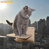 Fabricant de fenêtre de lit suspendu pour chat Vente en gros Lit pour chat Hamac en bois pour chat Fenêtre