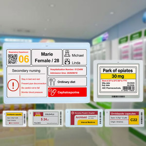 Étiquette personnalisée sans fil pour moniteur de température/humidité E-Ink E-Paper pour réfrigérateur de vaccins/médicaments d'hôpital, pharmacie, étiquette E-Ink - Product Image 1
