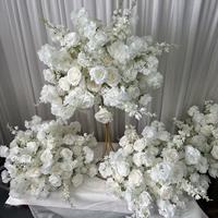 Boule de fleur blanche de haute qualité IFG 55cm pour la décoration de centre de table de mariage
