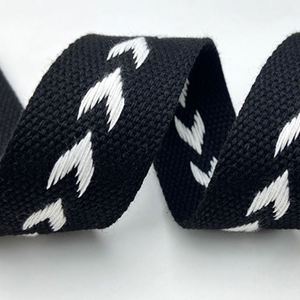 Custom logo Vintage Style Multicolor Woven Polyester Jacquard <b>Webbing</b> Fashionable Coated for Bag - Product Image 4