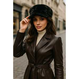 Accesorio de Piel Sintética Gruesa de Color Blanco Roto para Esquí y Nieve, Cálido y Esponjoso con Textura de Piel - SPK1128 - Product Image 4