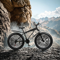 Vélo tout-terrain Fatbike 26 pouces, 21 vitesses, freins V doubles, fourche en alliage d'aluminium, vélo adulte, vélo de plage, vélo de neige, vélo de montagne, vélo de route
