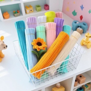 Macaron lông Ribbon bó hoa mẫu giáo DIY Câu Đố mã hóa Twirl dính kẹp tóc vui vẻ cha-con giáo dục handmade Craft cho - Product Image 1