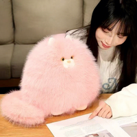 Adorable coussin en peluche chat à poils pointus, en coton PP et velours, jouet doux et câlin, cadeau parfait pour les filles