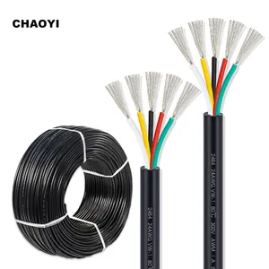 Muestra gratis UL2464 4 Core 24AWG aprobado VW 1 cableado eléctrico de varios núcleos resistente al fuego trenzado aislado con aislamiento de PVC