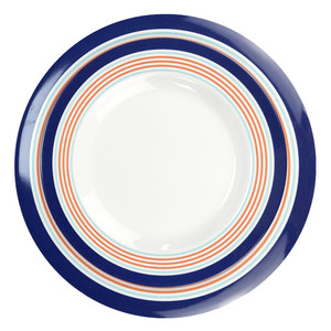 Marin Basics, набор посуды из меламина с полосками, темно-синяя посуда, набор тарелок для ужина и десерта - Product Image 3