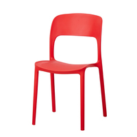 Chaises en polypropylène en plastique bon marché de restaurant empilables en plastique coloré à vendre