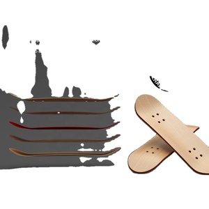 Mini-skateboard pour enfants en <span class=keywords><strong>bois</strong></span> d'érable, planche à roulettes pour doigts, plateau de 29 mm avec roulements - Product Image 6