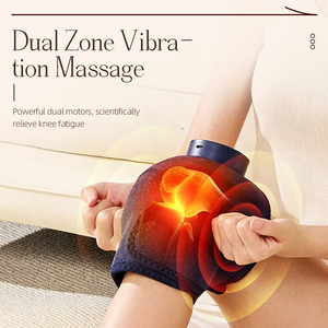Cordless Heatedd Knee Massager 3-in-1 Knee <b>Heating</b> Pad Brace Vibration Massage for Knee Pain Relief Cordless Knee Warm Brace - Product Image 2
